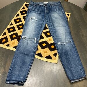 Madewell High Riser Skinny Jeans Sz 30 Distressed EUC